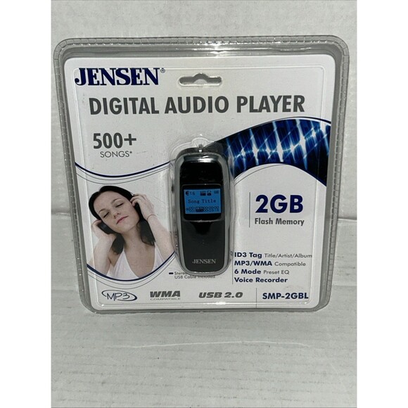 Jensen 2GB Digital Audio Player SMP-2GBL USB 2.0 - Picture 1 of 5